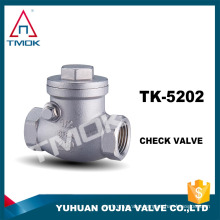 300LB flap 2" for water gas oil control valve nitrogen PFTE seal CF8M 200 low pressure stainless steel screw swing check valve